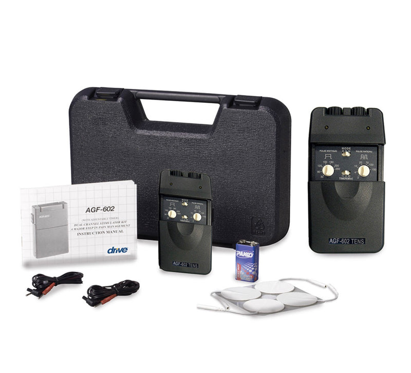 Drive Deluxe Dual Channel Tens with Electrodes # AGF-602
