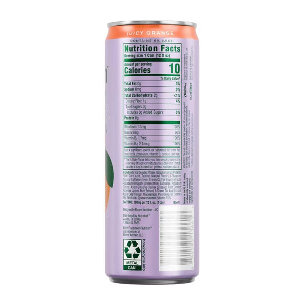 Bloom Energy, Juicy Orange, 12 Oz
