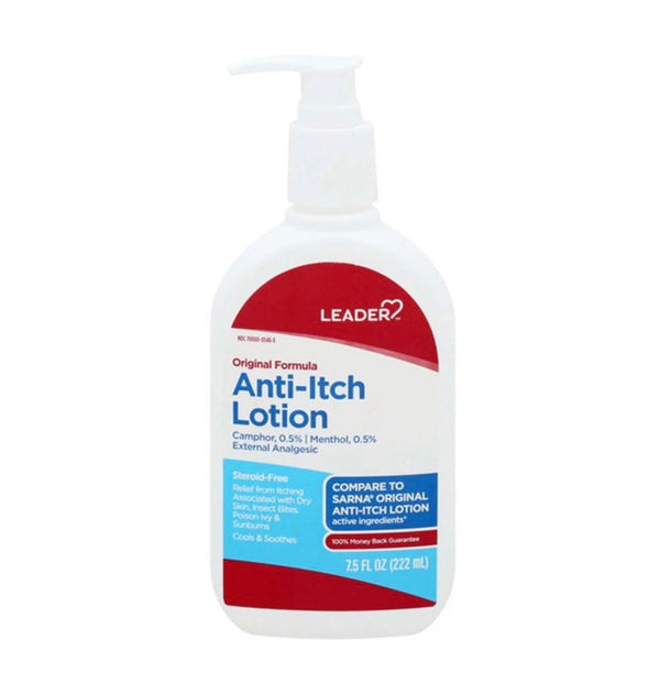 Leader Original Formula Anti-Itch Lotion Camphor 0.5%  Menthol 0.5%  7.5 Fl Oz