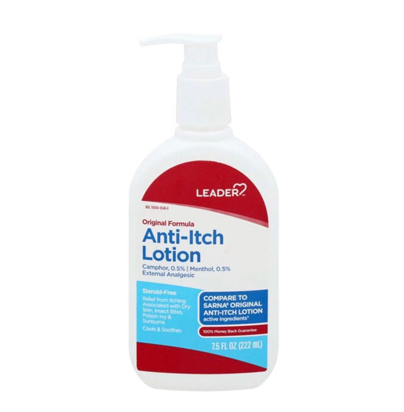 Leader Original Formula Anti-Itch Lotion Camphor 0.5%  Menthol 0.5%  7.5 Fl Oz