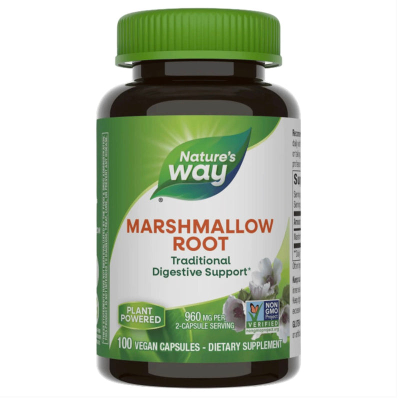 Nature's Way Marshmallow Root 455mg Cápsulas veganas