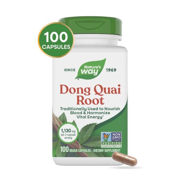 Nature's Way Dong Quai Root 1130mg per Serving 100 Vegan Capsules