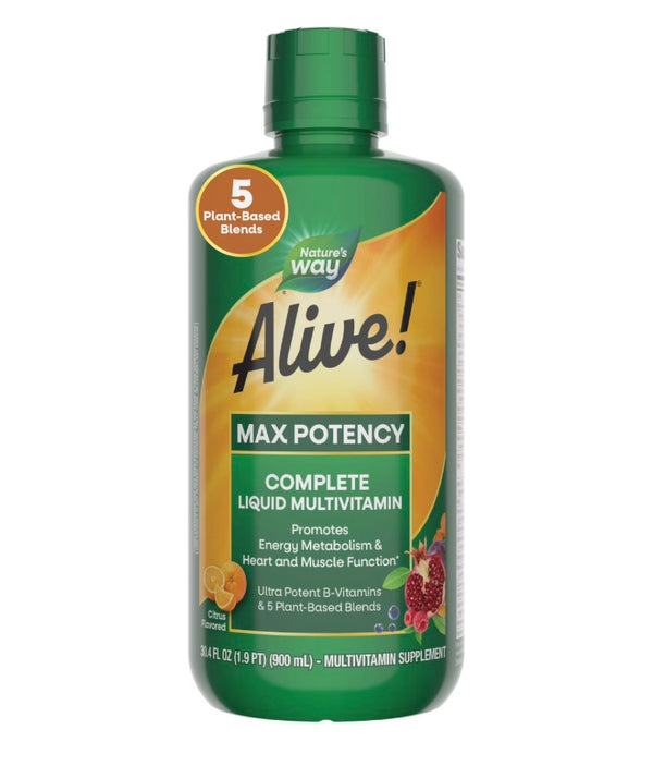 Nature's Way Alive Max Potency Liquid Multivitamin 30 oz