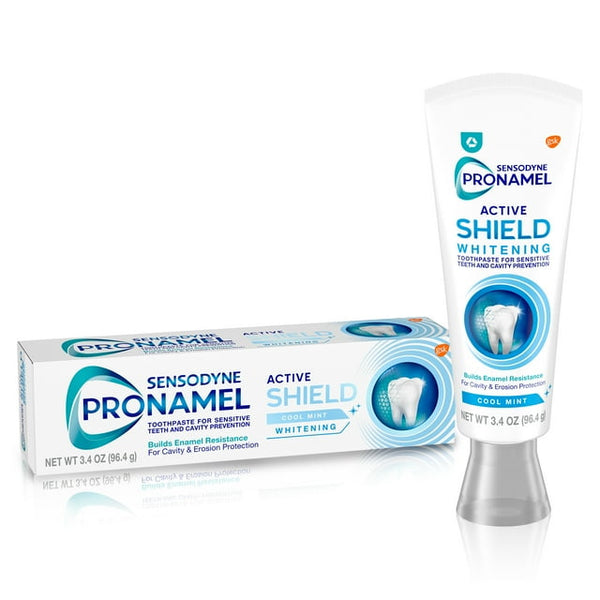 Sensodyne Pronamel Active Shield Whitening Enamel Toothpaste Cool Mint 3.4 Oz