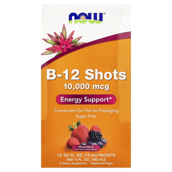 Now Energy B-12 Now Shot 15ml 12 Pack