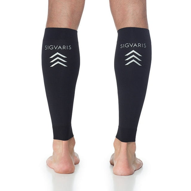 Sigvaris Well Being 412V Athletic Performance 20-30 Compression Leg Sleeves Black XL