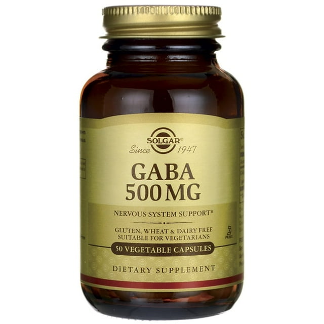 Solgar GABA 500mg Vegetable Capsules 50ct