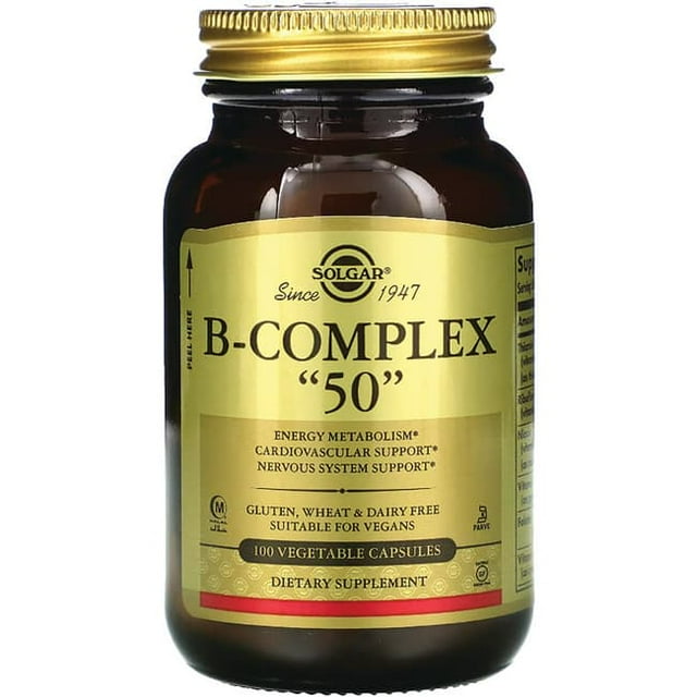 Solgar B-Complex 50 Vegetable Capsules 50ct