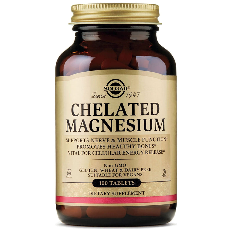 Solgar Chelated Magnesium Tablets 100ct
