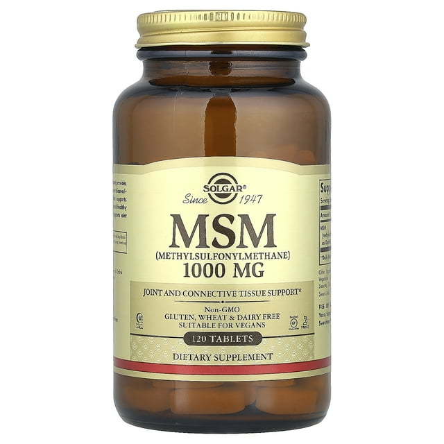 Solgar MSM 1000mg Tablets 120ct
