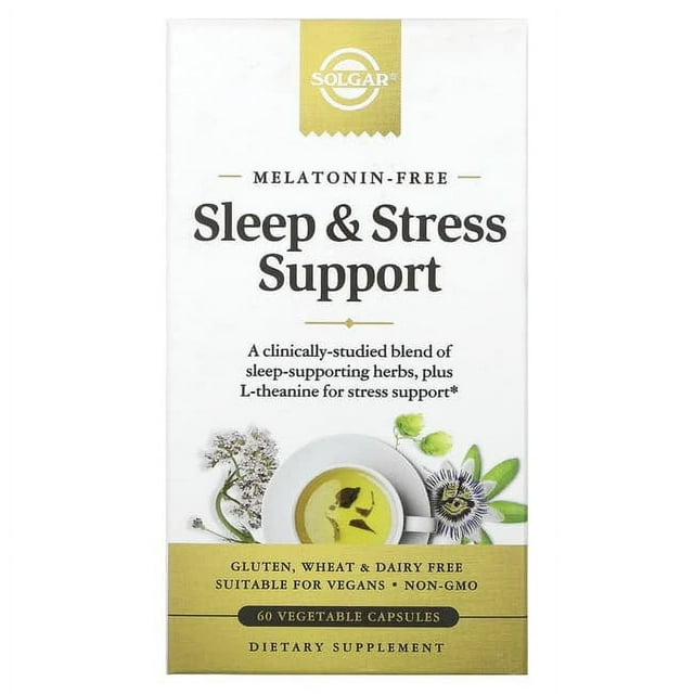 Solgar Sleep & Stress Support Vegetable Capsules 60ct