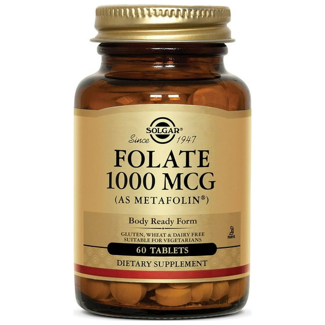 Solgar Folate Tablets 1000mcg Body Ready Form 60ct
