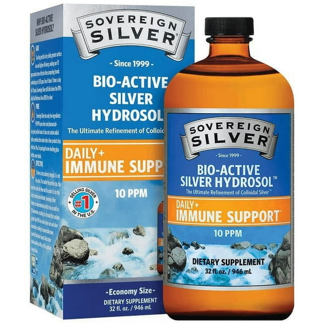 Sovereign Silver Immune Support Hydrosol 10 ppm 32oz