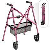 Stander EZ Fold and Go Walker 38" Regal Rose 4300