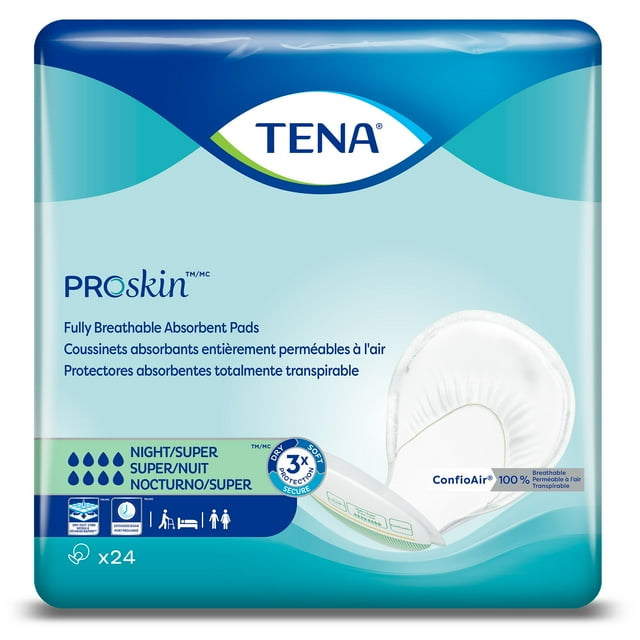 Tena ProSkin Night Incontinence Liners Super Absorbency 24ct 62718