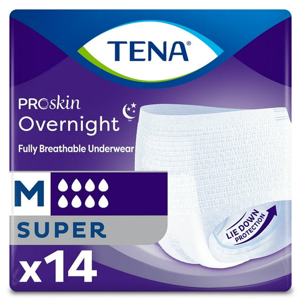 Tena ProSKin Super Underwear Overnight Brief M 14ct 72235