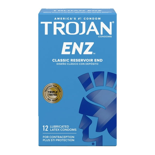 Trojan-Enz Premium Lubricated Condoms 12ct