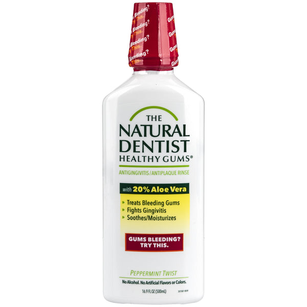 The Natural Dentist Healthy Gums Antigingivitis Rinse Peppermint Twist  16.9 oz