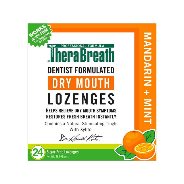 Therabreath Dry Mounth Mandarine Lozenges 24ct