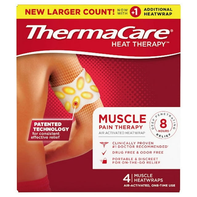 Thermacare Muscle Pain Therapy Wraps 4ct
