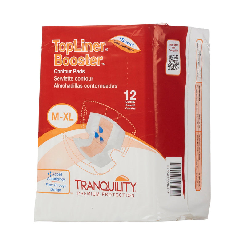Tranquility Top Liner Booster Contour Pads 12ct  M-XL