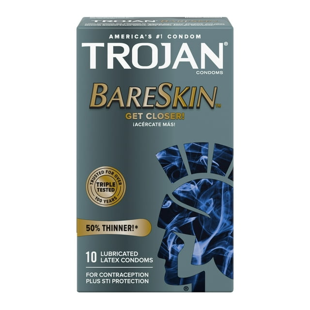 Trojan Bareskin 40% Thinner Condoms 10ct