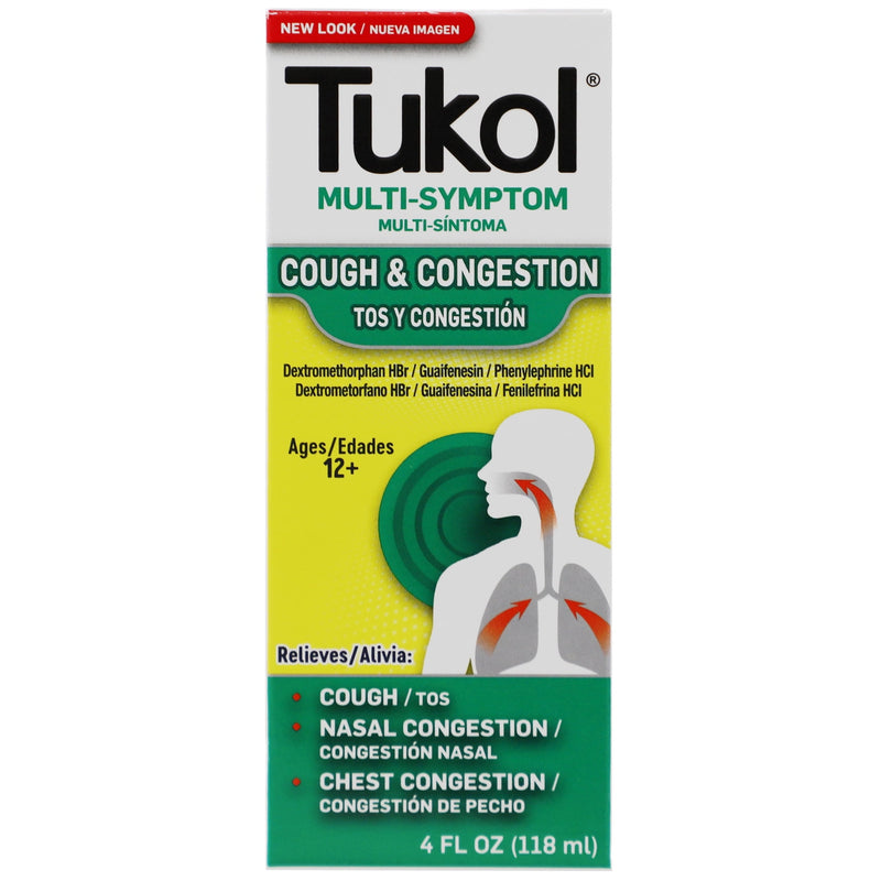 Tukol Multi-Symptom Extra Strength Cold Relief Syrup 4oz