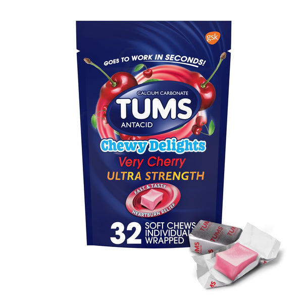Tums Chewy Delights Very Cherry 32ct