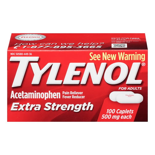 Tylenol extra de 500 mg 100 cápsets