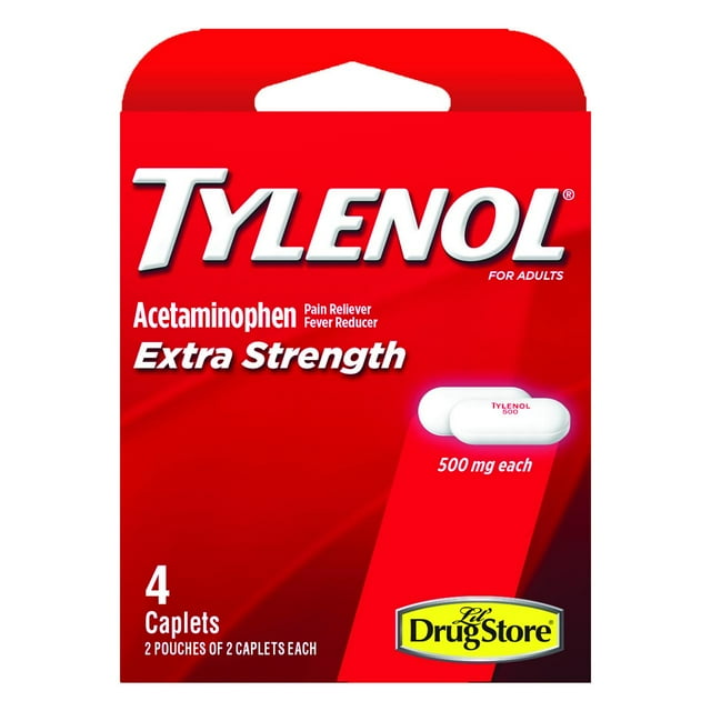 Tylenol Extra Strength 4 Caplets 500mg