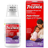 Tylenol Children's Cold & Cough Medicine, Grape, 4 Fl Oz