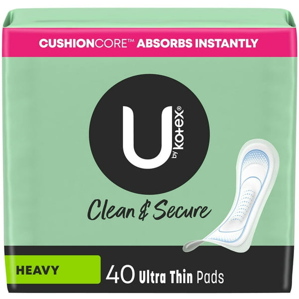 Kotex U Security Ultrathin Heavy Pads 40ct