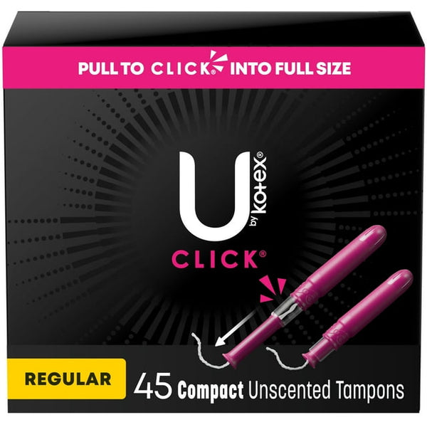 Kotex U Compact Regular Tampons 45ct