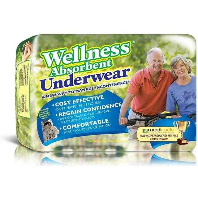 Unique Wellness Absorbent Underwear M 18ct 6244
