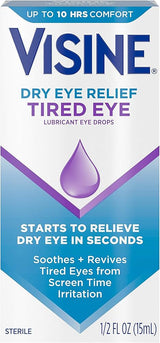 Visine Dry Eye Relief Lubricant Drops 0.5 oz