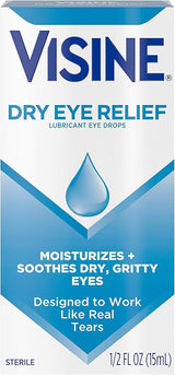 Visine Dry Eye Relief Lubricant Drops 0.5 oz