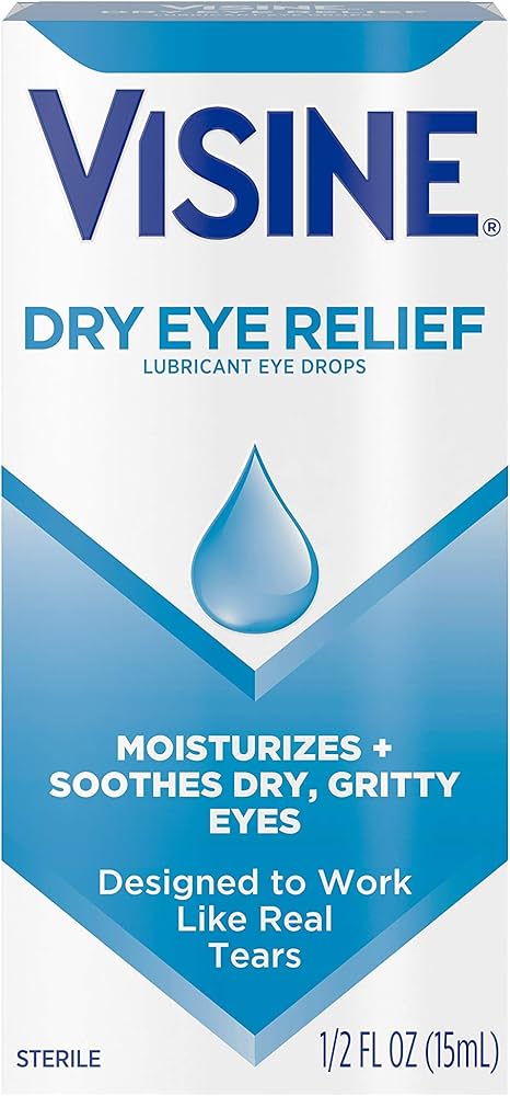 Visine Dry Eye Relief Lubricant Drops 0.5 oz