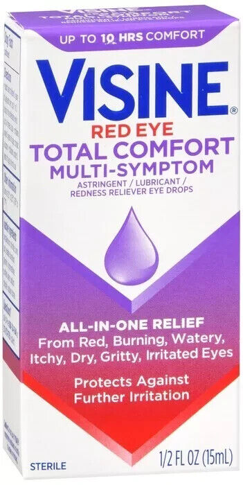 Visine Red Eye Total Comfort Multi-Symptom 2 Ct