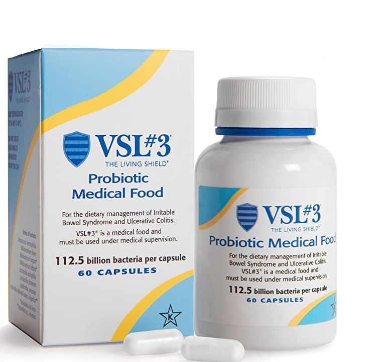 Vsl #3 Probiotic Madical Food Capsules 60ct