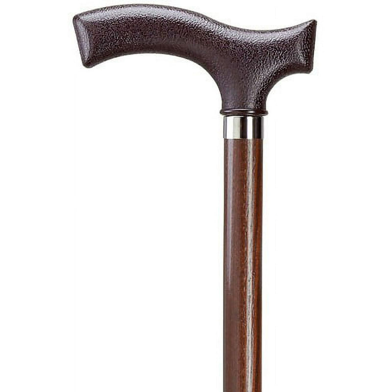 Harvy Mens Cane Nylon Derby Handle Walnut