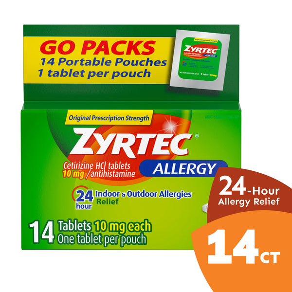 Zyrtec Alergia de 24 horas 10 mg 14ct