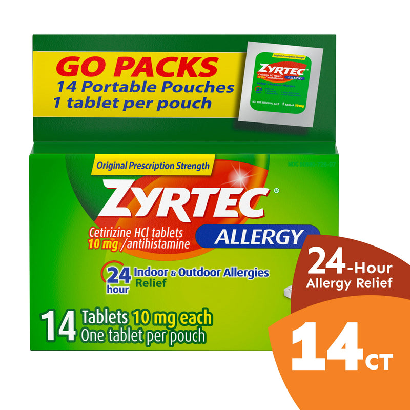 Zyrtec Alergia de 24 horas 10 mg 14ct