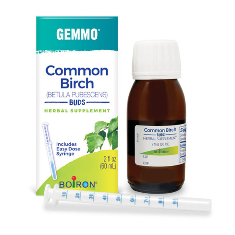 Boiron Gemmo Common Birch Buds Herbal Supplement Liquid, 2 fl oz