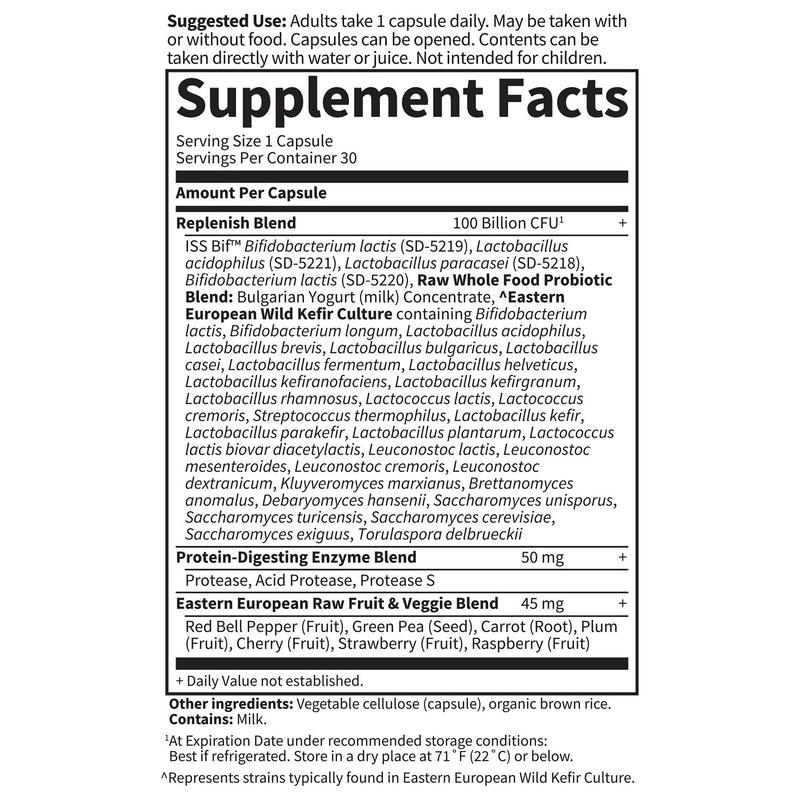 Garden of Life Raw Probiotics Ultimate Care 100 Billion 30 Vegetable Capsules