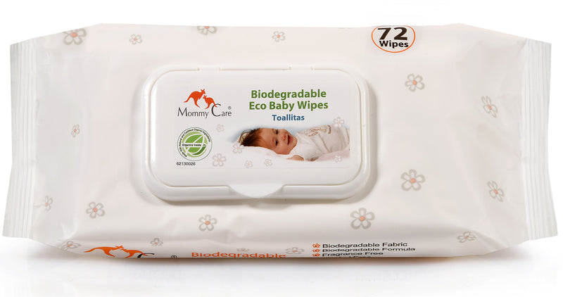 Mommy Care Biodegradable Organic Baby Wipes 72ct