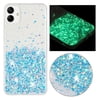 Sanimore Case For Samsung Galaxy A05 Luminous Fashionable Trendy Shiny Glitter Phone Cover Gradient Non-Yellowing Shockproof With Glamorous Shimmering Case For Samsung Galaxy A05 Blue