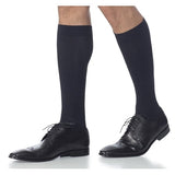 Sigvaris Microfiber Calf Compression Socks 20-30 mmHg, Extra Small, Black