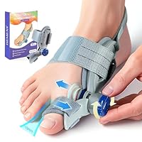 Hemexs Bunion Corrector For Women & Men – Adjustable Big Toe Splint For Hallux Valgus Correction, Orthopedic Brace For Pain Relief & Toe Alignment – Fits Left & Right Feet (Day & Night Wear)