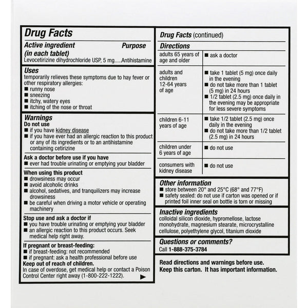 Leader 24hr Allergy Relief Tablets 35ct