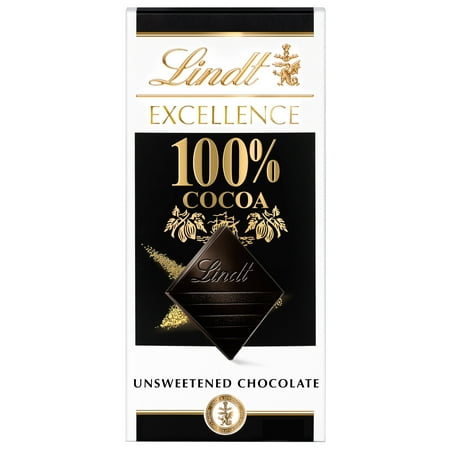 Lindt Excellence 100% Cocoa Dark Chocolate Bar 1.7 oz. Bar